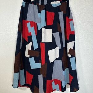 GG House Asymmetrical A-Line Knee-Length Skirt for Work